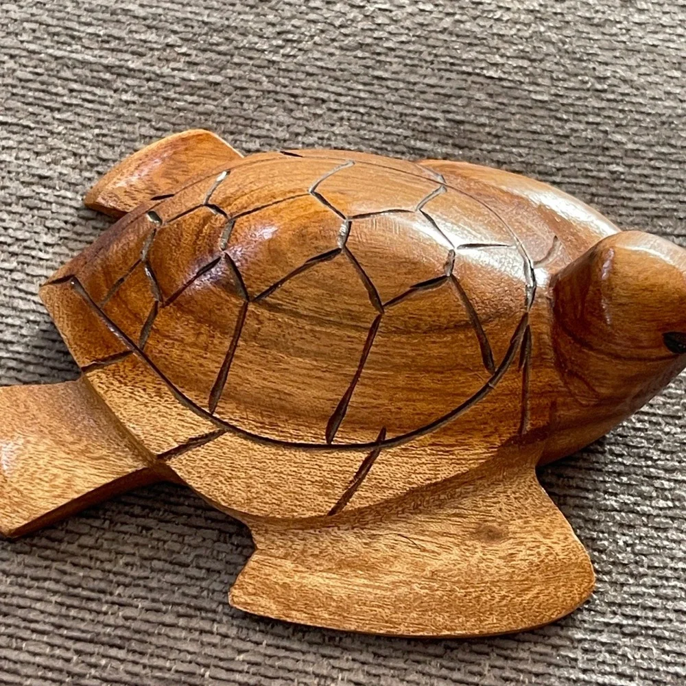 Hand Carved‎ Turtle Unsigned - Picture 2 of 7